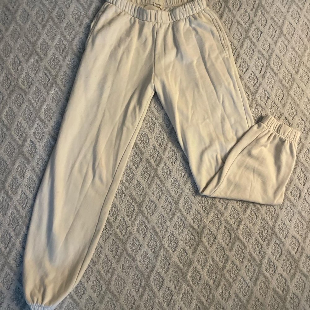 Brandy Melville White Sweatpants